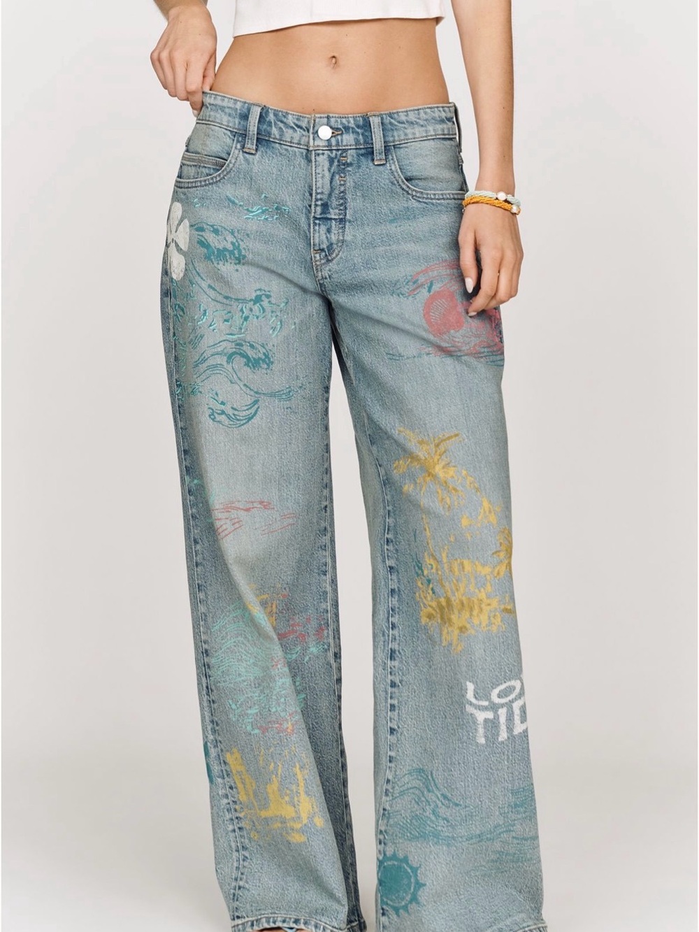Anthro pilcro esme mid rise wide leg jeans